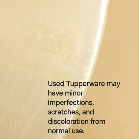 Vintage Tupperware Bundle #1288 Mix-N-Store Pitcher #1200 Strainer Yellow - Picture 9 of 9